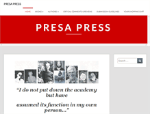 Tablet Screenshot of presapress.com